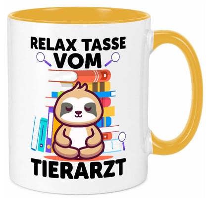 Relax Tasse: Tierarzt | Tiermedizin Mediziner Geschenkidee Tierliebhaber Humor
