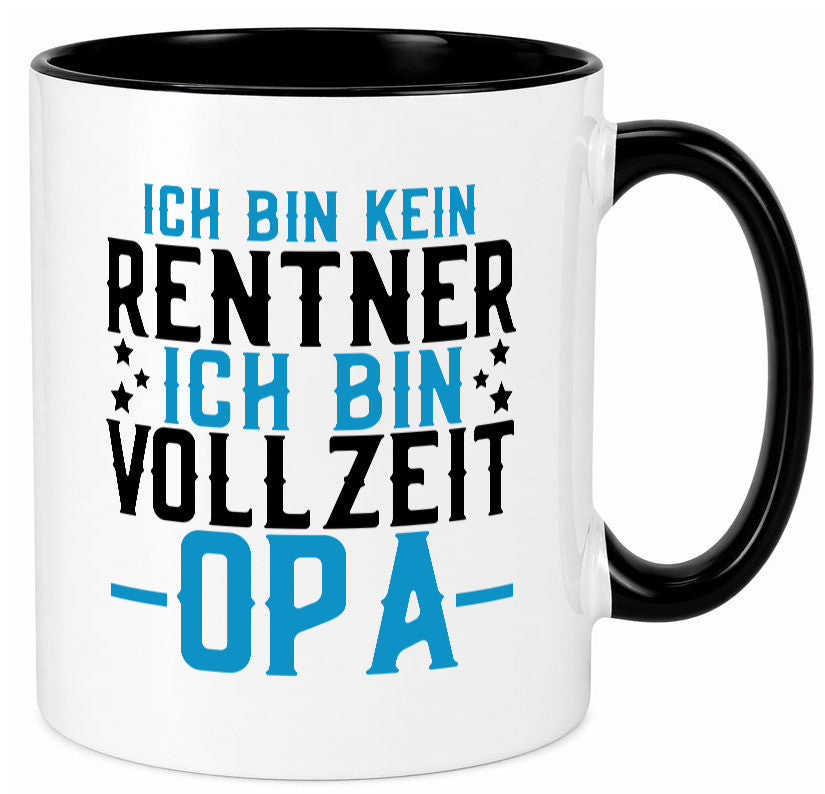 Rentner | Vollzeit Opa Pension Ruhestand Großvater lustiger Spruch Geschenk