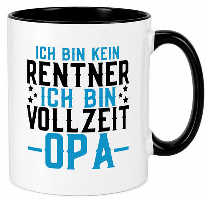 Rentner | Vollzeit Opa Pension Ruhestand Großvater lustiger Spruch Geschenk