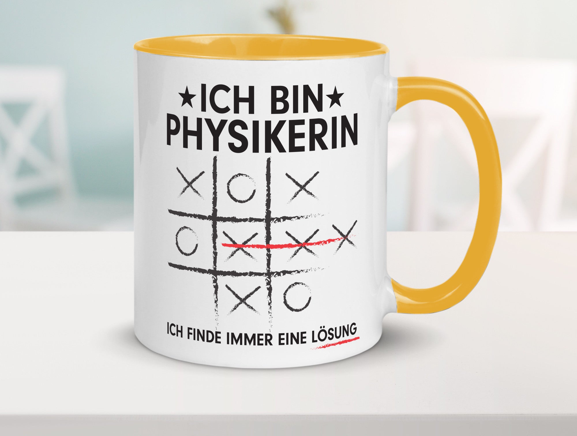 Löse Probleme: Physikerin | Physik Humor Geschenkidee Tasse