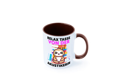 Relax Tasse: Akustikerin | Akustik Hörgeräteakustik Geschenk Humor Geschenkidee