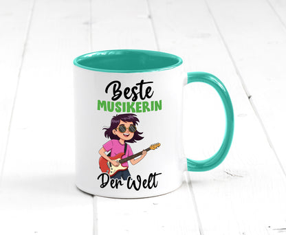 Beste Musikerin | Musik Musikantin v2 Geschenkidee Humor Tasse