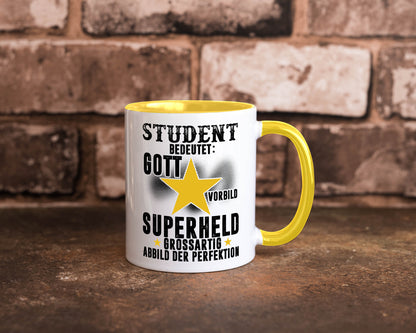 Bedeutung von Student | Universität Uni Studium Geschenkidee Humor Tasse