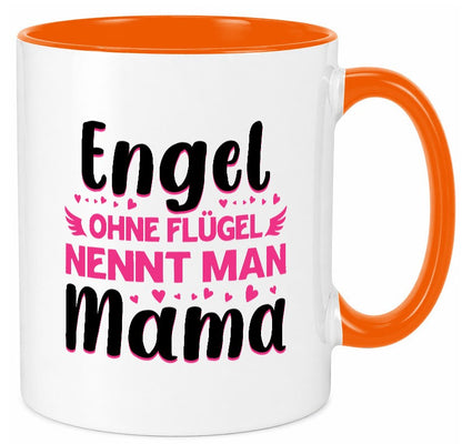 Engel ohne flügel nennt man Mama | Muttertag Geschenkidee Familie Humor Tasse