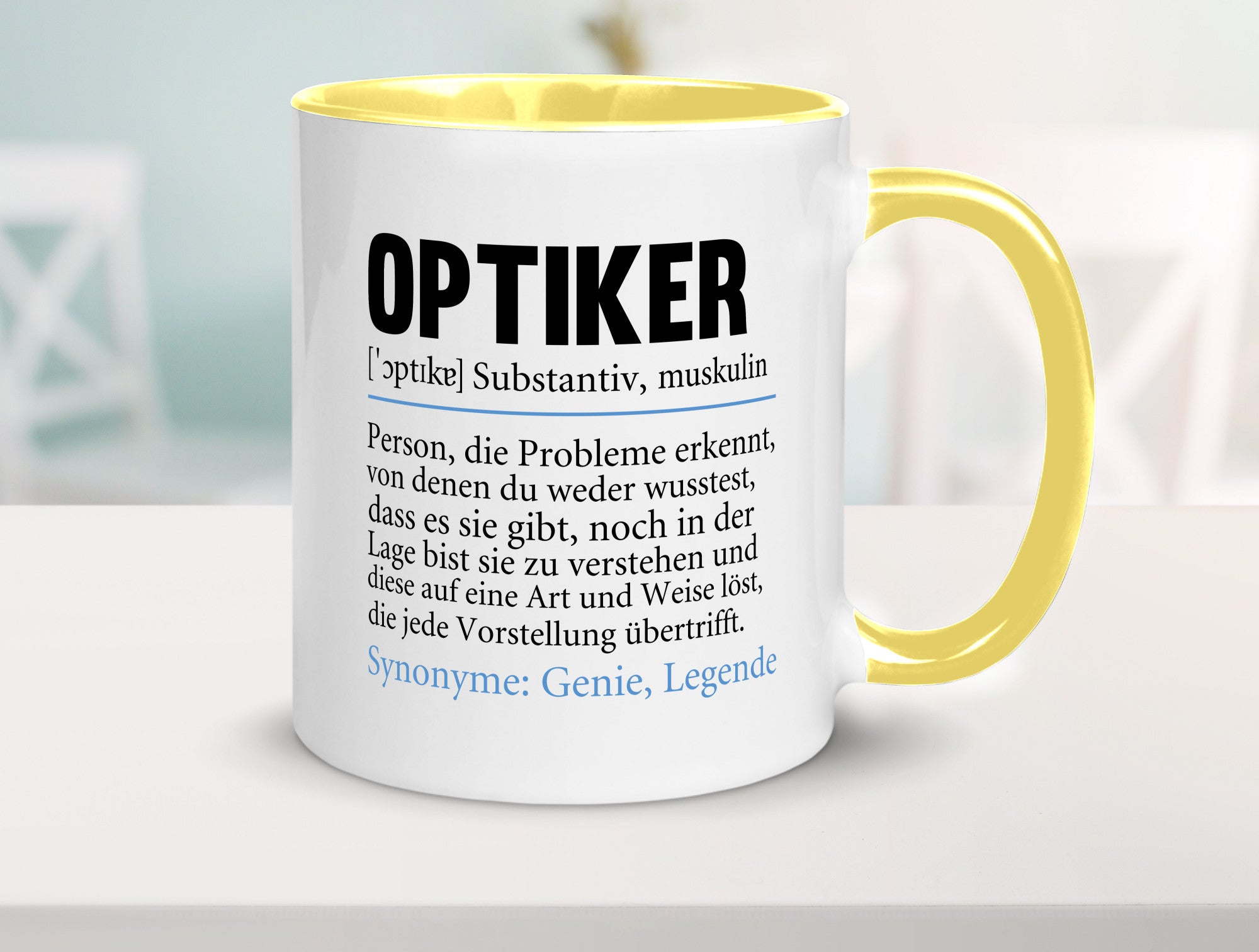Optiker | Spruch Augenoptiker Beruf Humor v2 lustiger Geschenk Arbeit Kollegen