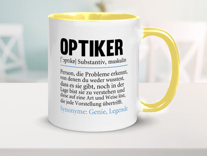 Optiker | Spruch Augenoptiker Beruf Humor v2 lustiger Geschenk Arbeit Kollegen