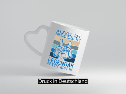 Level 10 freigeschaltet, legendär seit 2014 | Controller Geschenkidee Humor