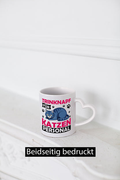 Katzen Personal | Katzenbesitzer Tasse Katze Humor vl10 lustig Tierliebhaber
