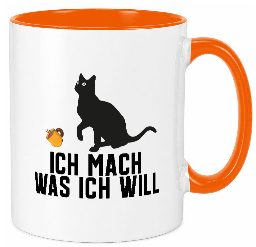Ich mach was will | Katze Katzenliebhaber Egoist lustig Tierliebhaber Humor Tasse
