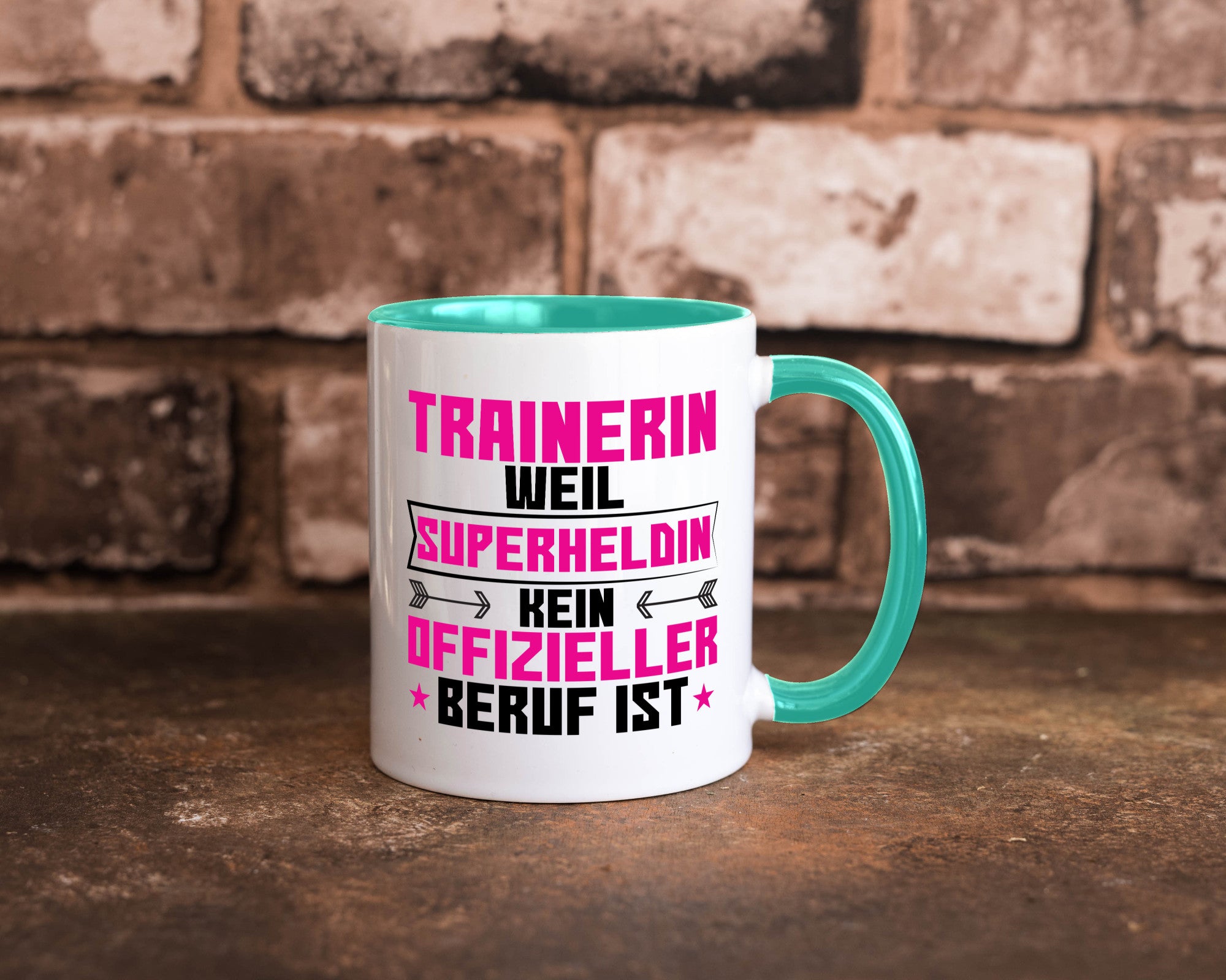 Superheldin Trainerin | Sportverein Humor Geschenkidee Tasse