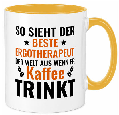 Kaffee trinkt: Ergotherapeut | Ergotherapie lustig Humor Geschenkidee Geschenk
