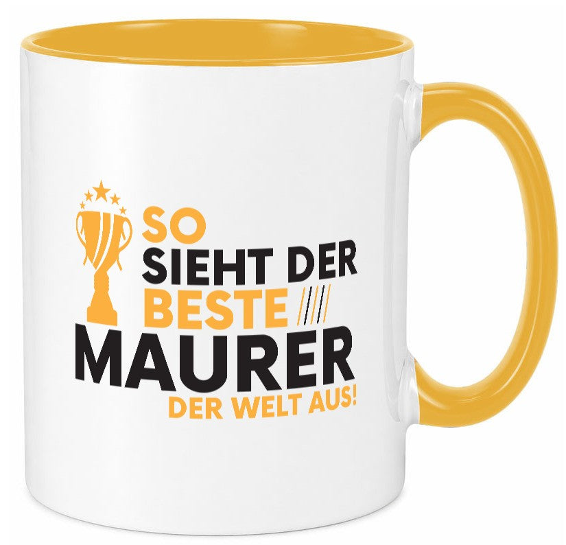 Der Weltbeste Maurer | Bau Handwerker Geschenkidee Humor Tasse