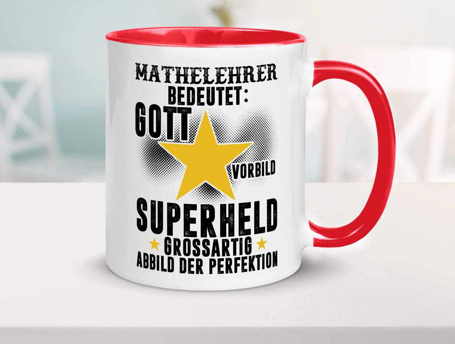 Bedeutung von Mathelehrer | Lehrer Mathe Humor Geschenkidee Tasse
