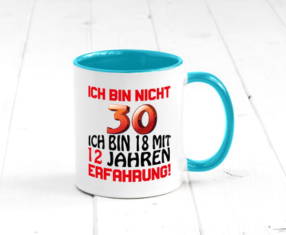 Ich bin nicht 30. lustiger Spruch Geschenk Humor Geschenkidee Tasse