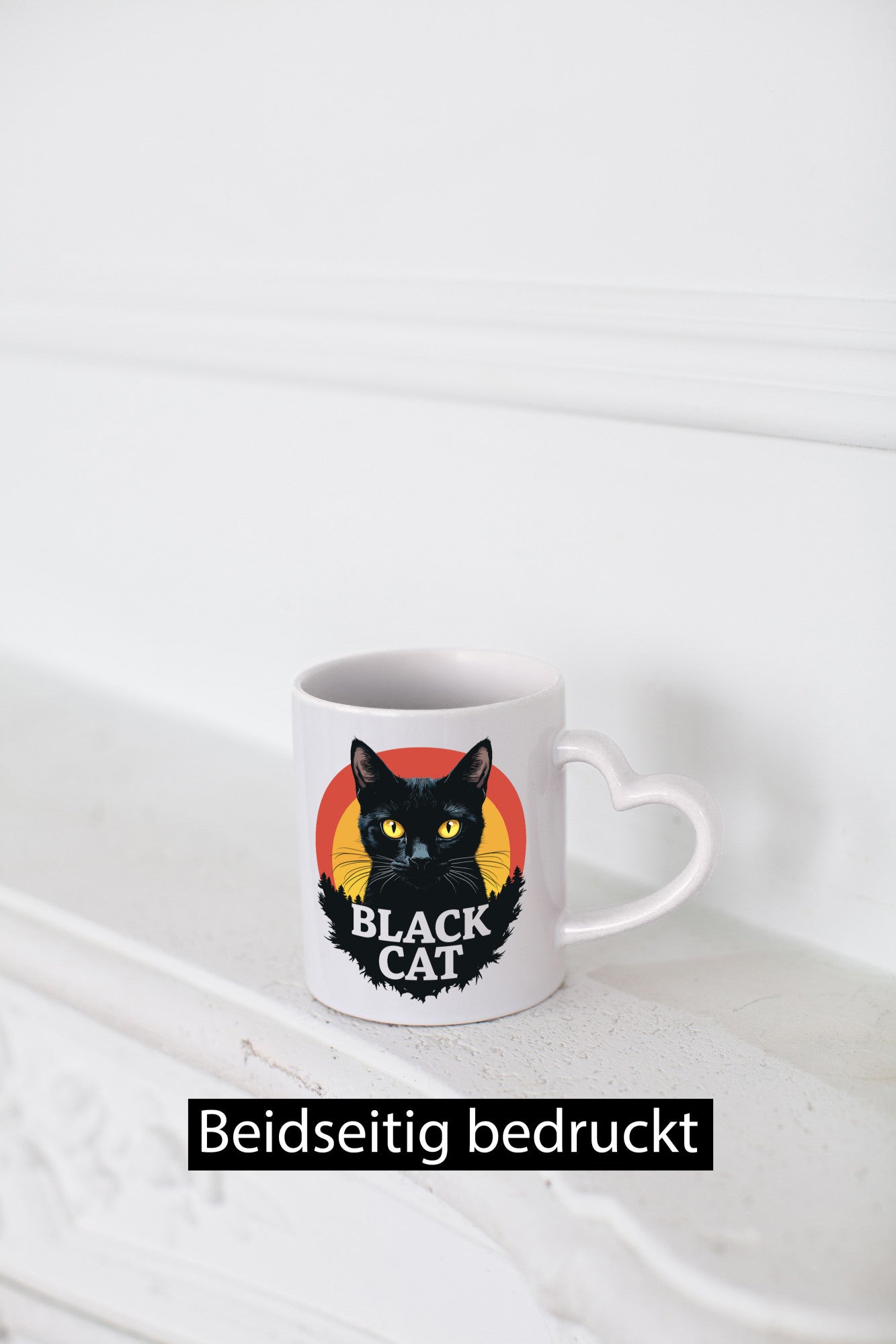 Black Cat | Schwarze Katze Böse Humor Tierliebhaber Geschenkidee Tasse