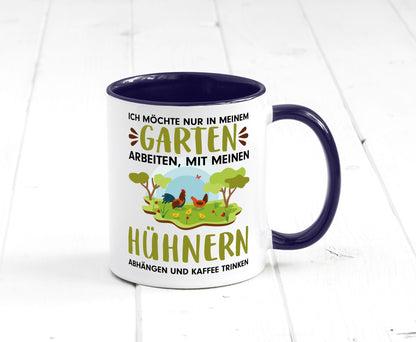 Garten Hühner | Gartenarbeit Tasse Bauernhof Spruch lustiger Geschenk Arbeit