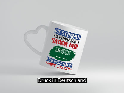Saudi-Arabien | Urlaub Stimmen in meinem Kopf Traumland v2 Humor Geschenkidee