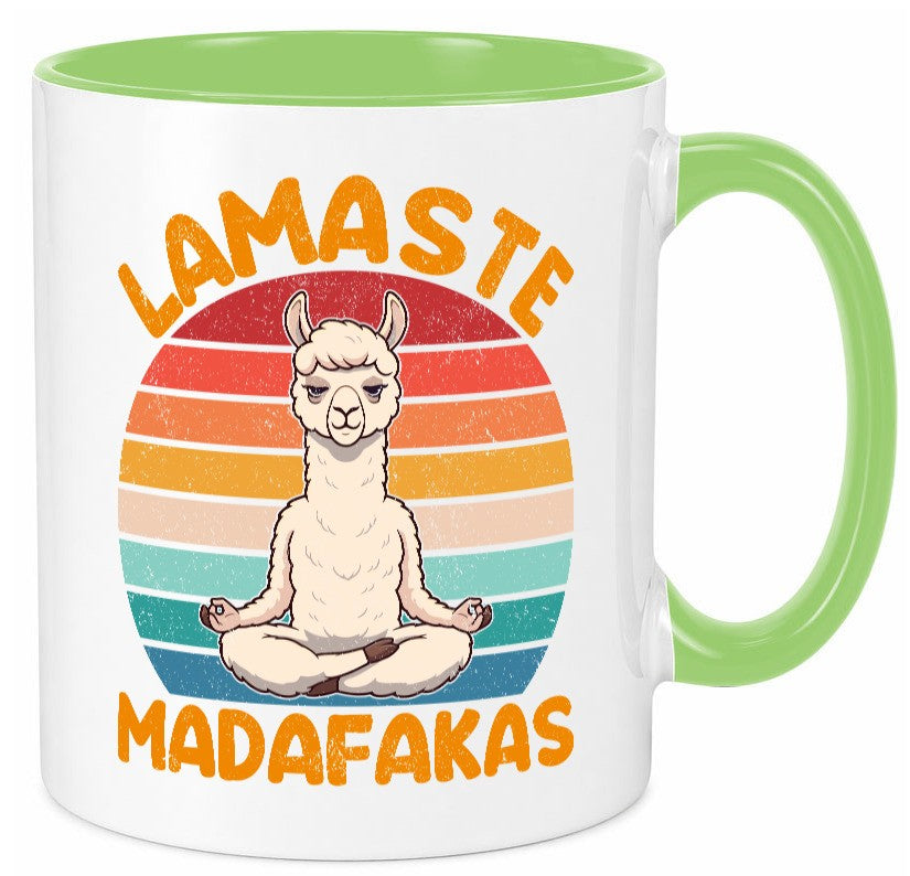 Lamaste | Madafakas Lama Vintage Humor Geschenkidee Tasse
