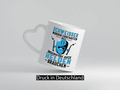 Schweisser, Helden | Schweissmaske lustiger Spruch Geschenk Humor Geschenkidee