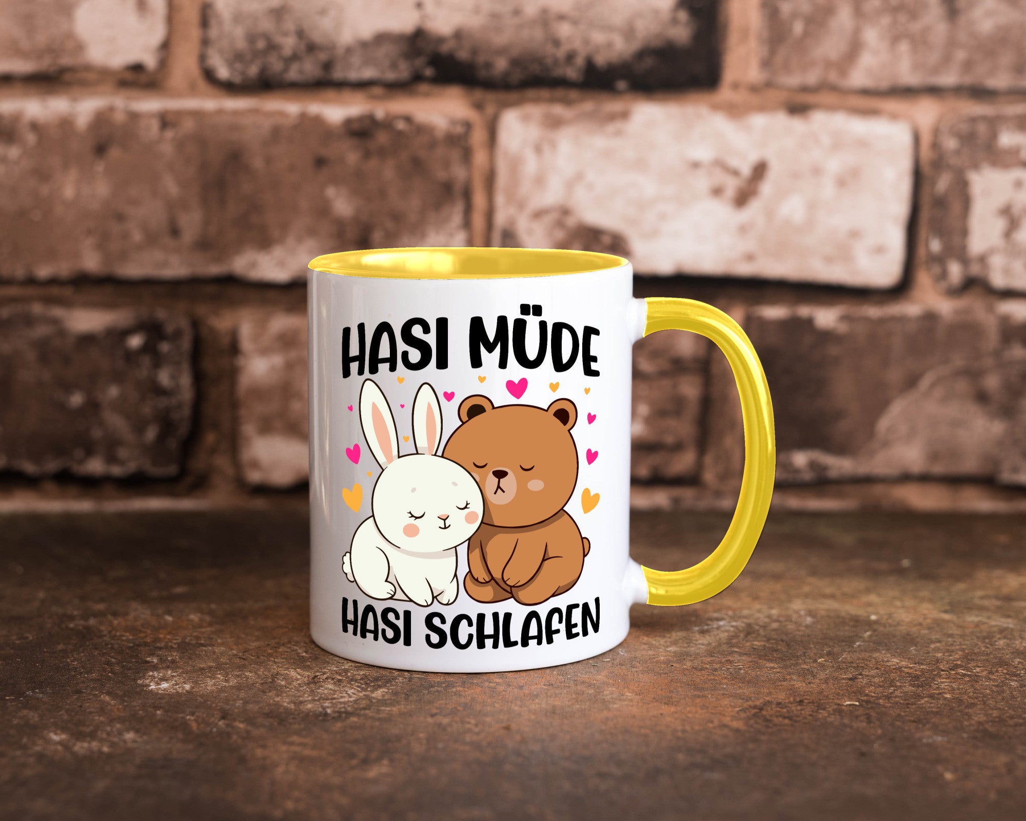 Hasi Müde | schlafen Kaninchen Häschen v2 lustiger Spruch Geschenk Humor