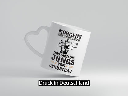 Jungs vom Gerüstbau | Gerüstbauer Tasse Baustelle Geschenk Humor Geschenkidee