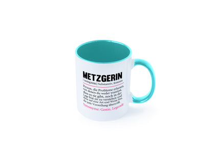 Metzgerin | lustig Fleischerin Humor v2 lustiger Spruch Geschenk Geschenkidee