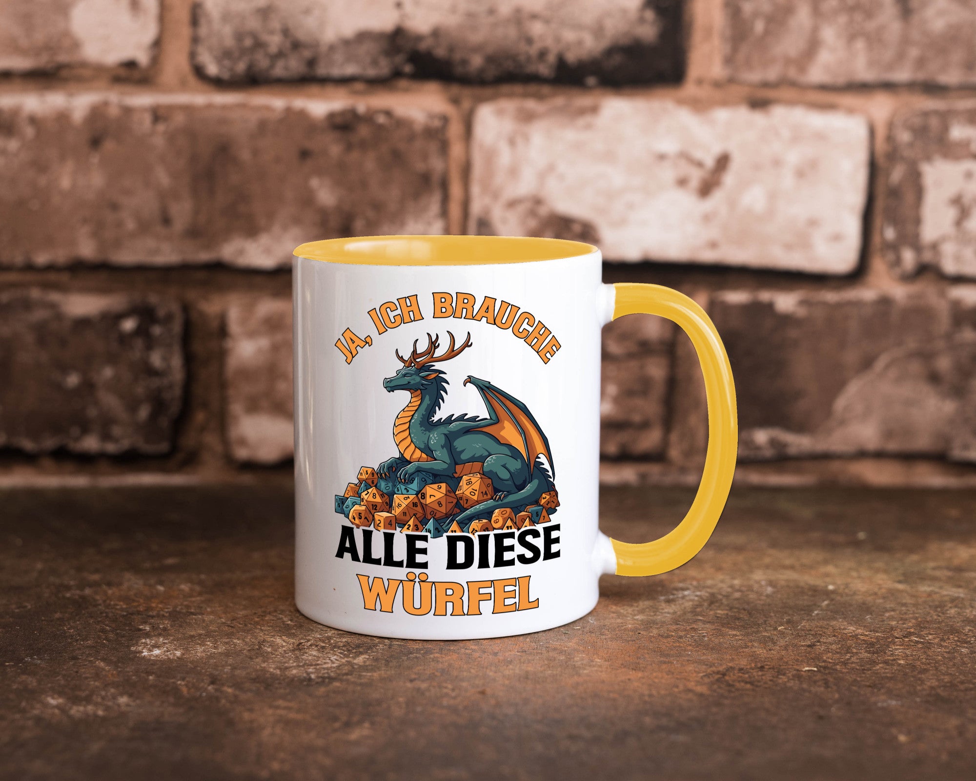Ja ich brauche alle diese Würfel | Drache Rollenspiel v2 Geschenk Humor