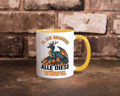 Ja ich brauche alle diese Würfel | Drache Rollenspiel v2 Geschenk Humor