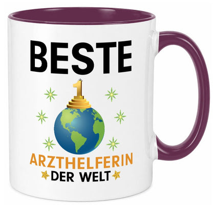 Welt Beste Arzthelferin | Fachangestellte Medizin lustig Humor Geschenkidee Tasse