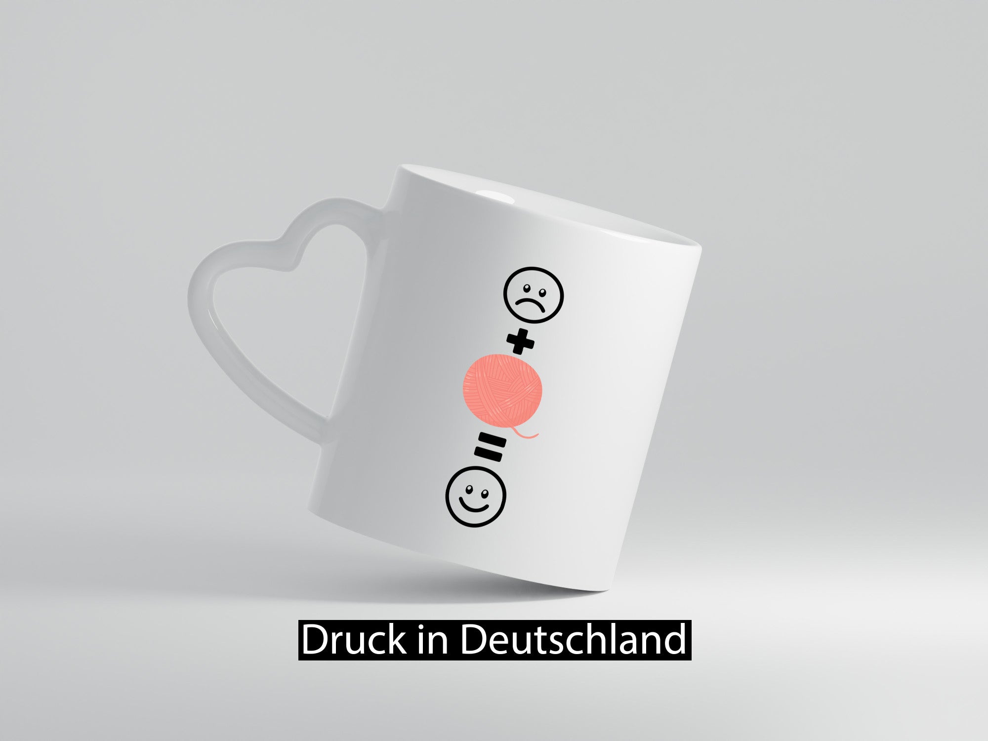 Wolle | Häkeln |Glücklich Geschenk Humor Geschenkidee lustiger Spruch Tasse