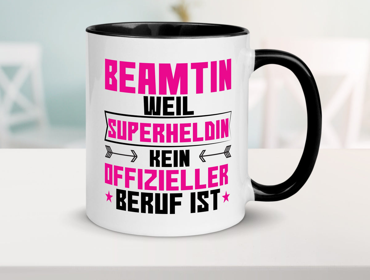 Superheldin Beamtin | Verbeamtung öffentlicher Dienst Geschenkidee Humor Tasse