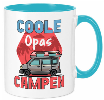 Coole Opas campen | Campingwagen Palmen Geschenk Familie Geschenkidee lustiger
