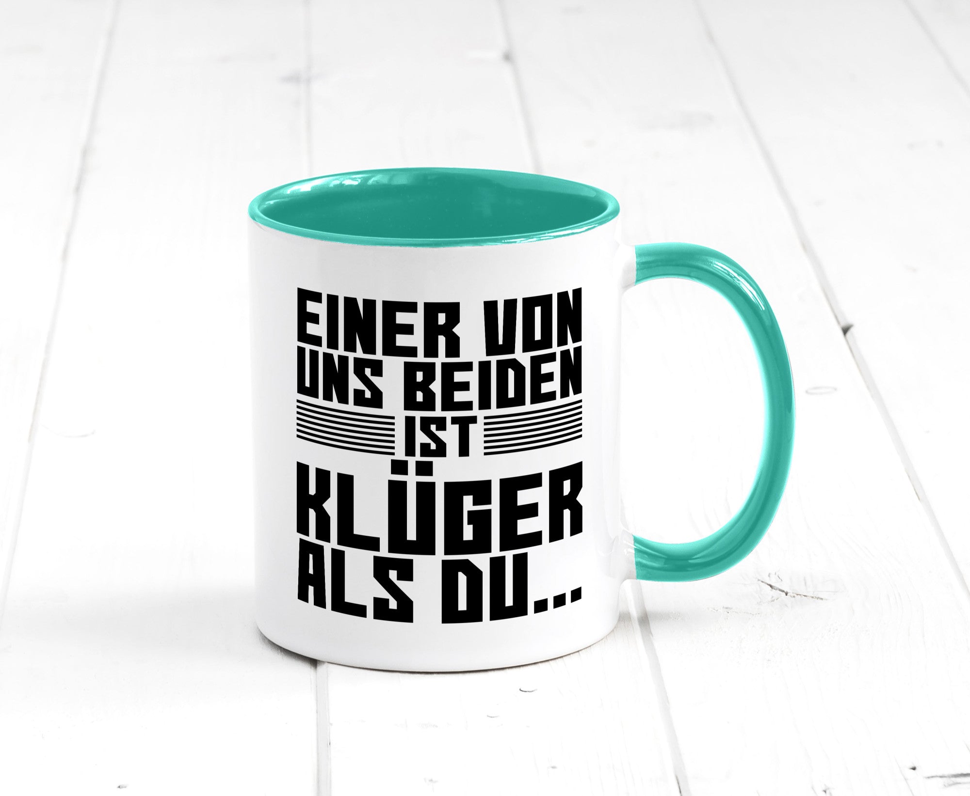 Einer von uns beiden ist klüger als du | Intelligenz Witz lustiger Spruch