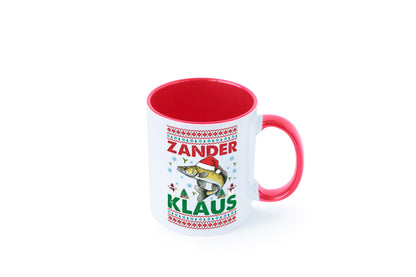 Zander Klaus | Ugly Christmas Angler Angeln v2 Geschenk Humor Geschenkidee Tasse