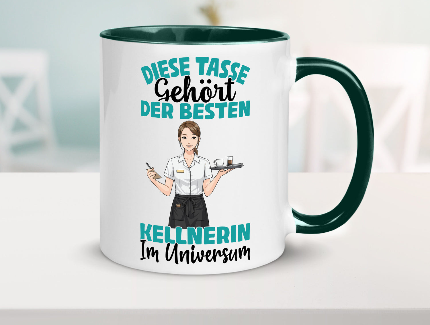 Im Universum: Kellnerin | Beruf kellnern Bedienung Geschenkidee Arbeit Kollegen