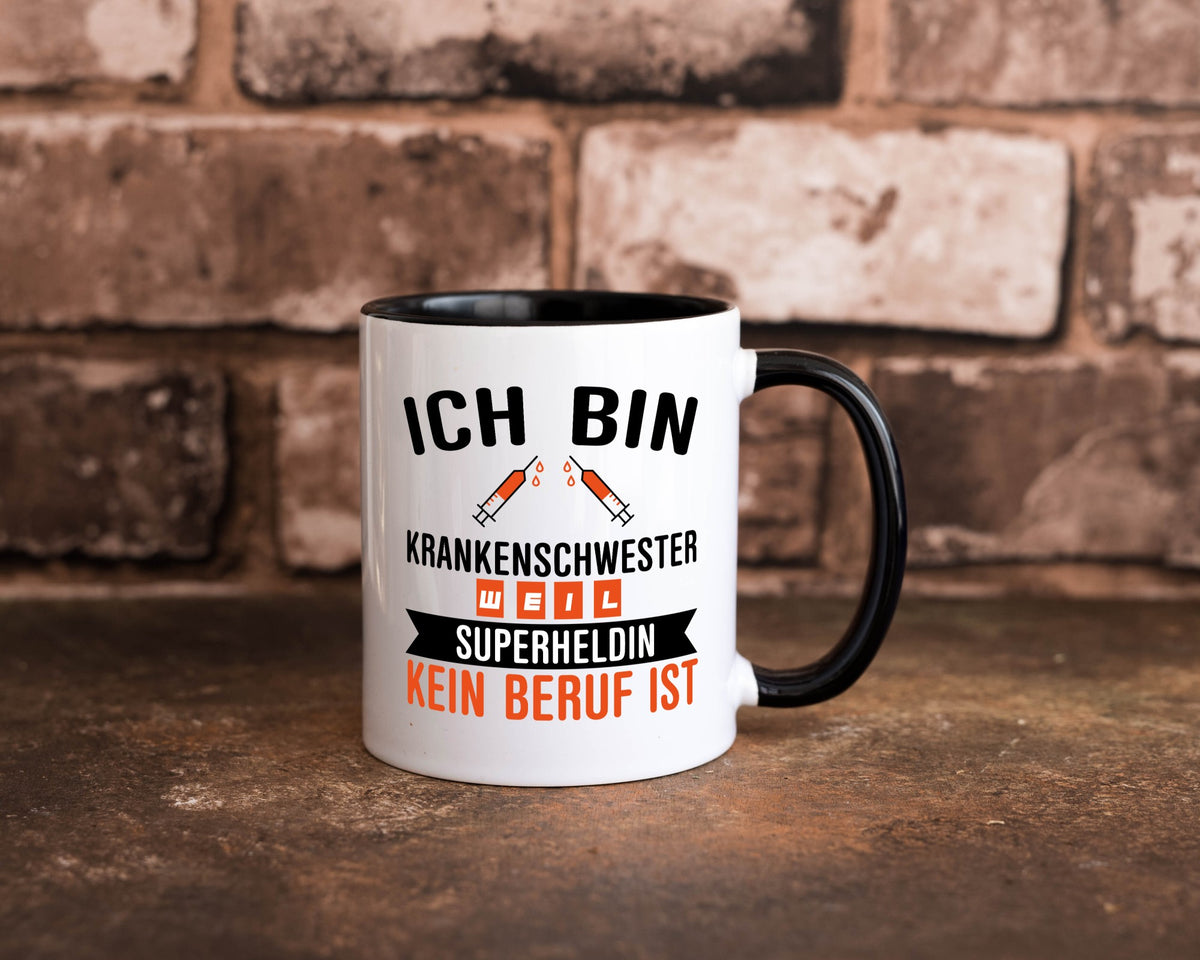 Krankenschwester Superheldin | Beruf Tasse Pflegerin Humor Arbeit Kollegen Büro