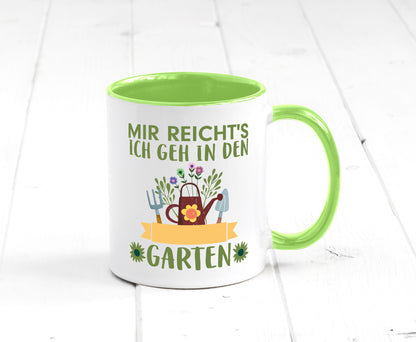 Ich geh in den Garten | Gärtner Tasse Gartenarbeit Humor Arbeit Kollegen Büro