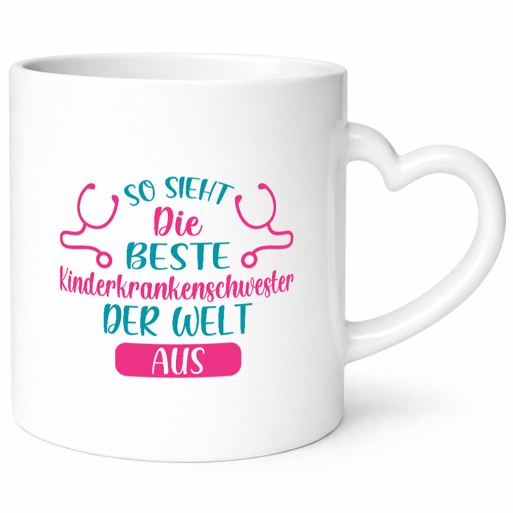 Die beste Kinderkrankenschwester | Stethoskop lustig Humor Geschenkidee Tasse