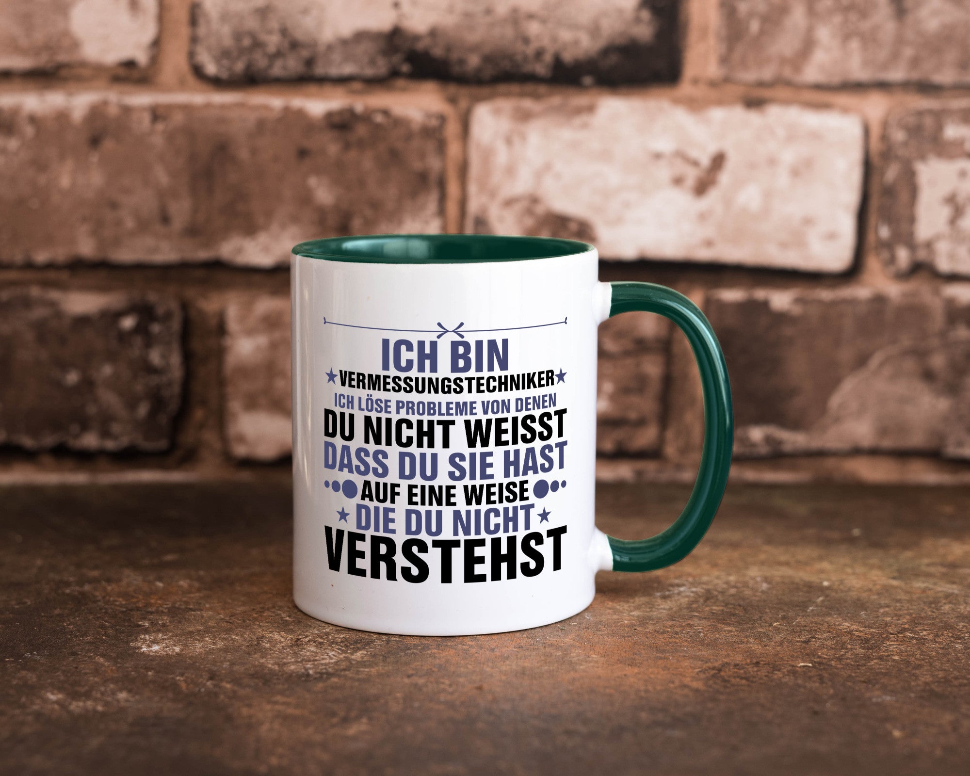 Löse Probleme: Vermessungstechniker | Techniker Humor Geschenkidee Tasse