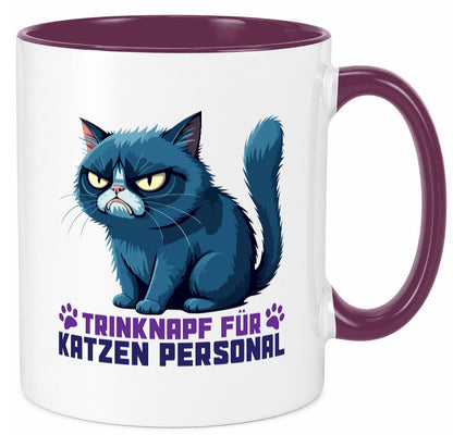 Katzen Personal | Katzenbesitzer Tasse Katze Humor vl8 Geschenkidee