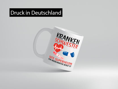 Krankenschwester | Pflegerin Superheldin Pflaster Geschenk Humor Geschenkidee