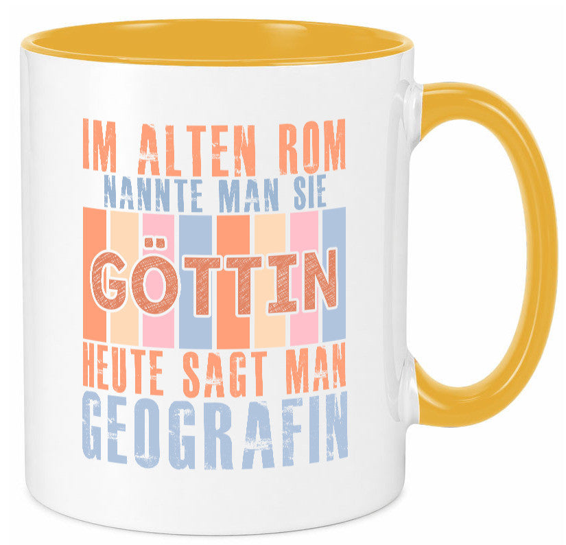 Heute sagt man: Geografin | Geografie lustig Humor Geschenkidee Geschenk Tasse