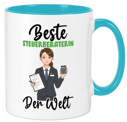 Beste Steuerberaterin | Steuer Beratung v2 Geschenkidee Humor Tasse