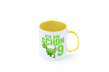 9. Geburtstag | 9 Jahre Dino Dinosaurier Geschenkidee Humor Tasse