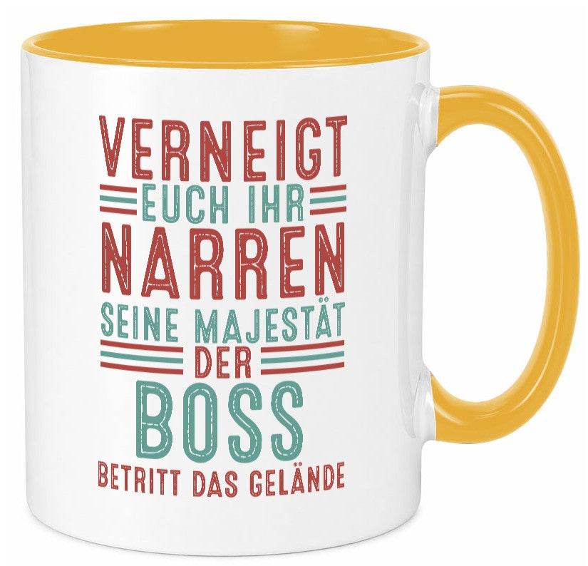 Verneigt euch: Boss | Führungskraft Vorgesetzter Geschenk Humor Geschenkidee Tasse