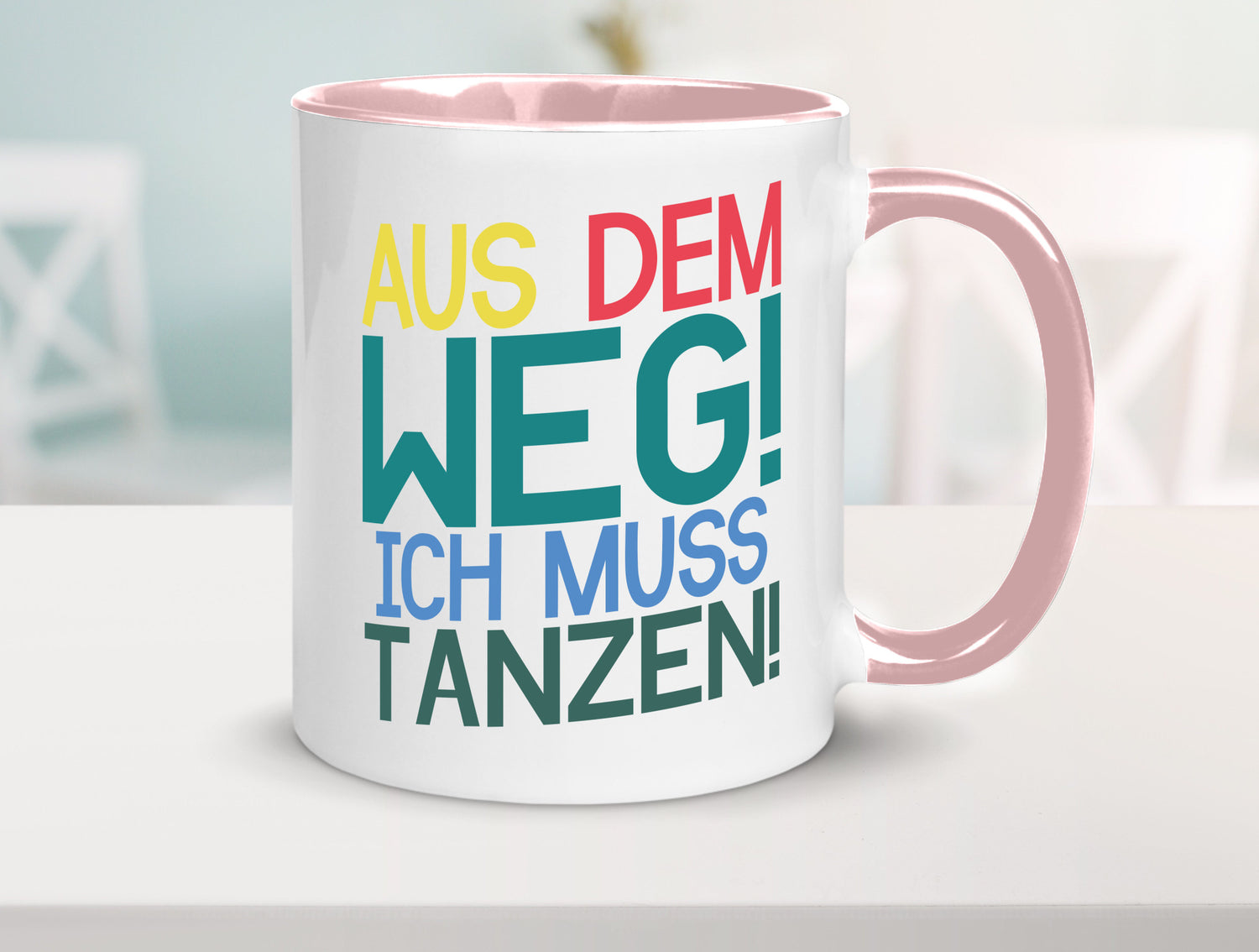 Aus dem Weg ich muss tanzen | Party Rausch Dancen Geschenkidee Humor Tasse