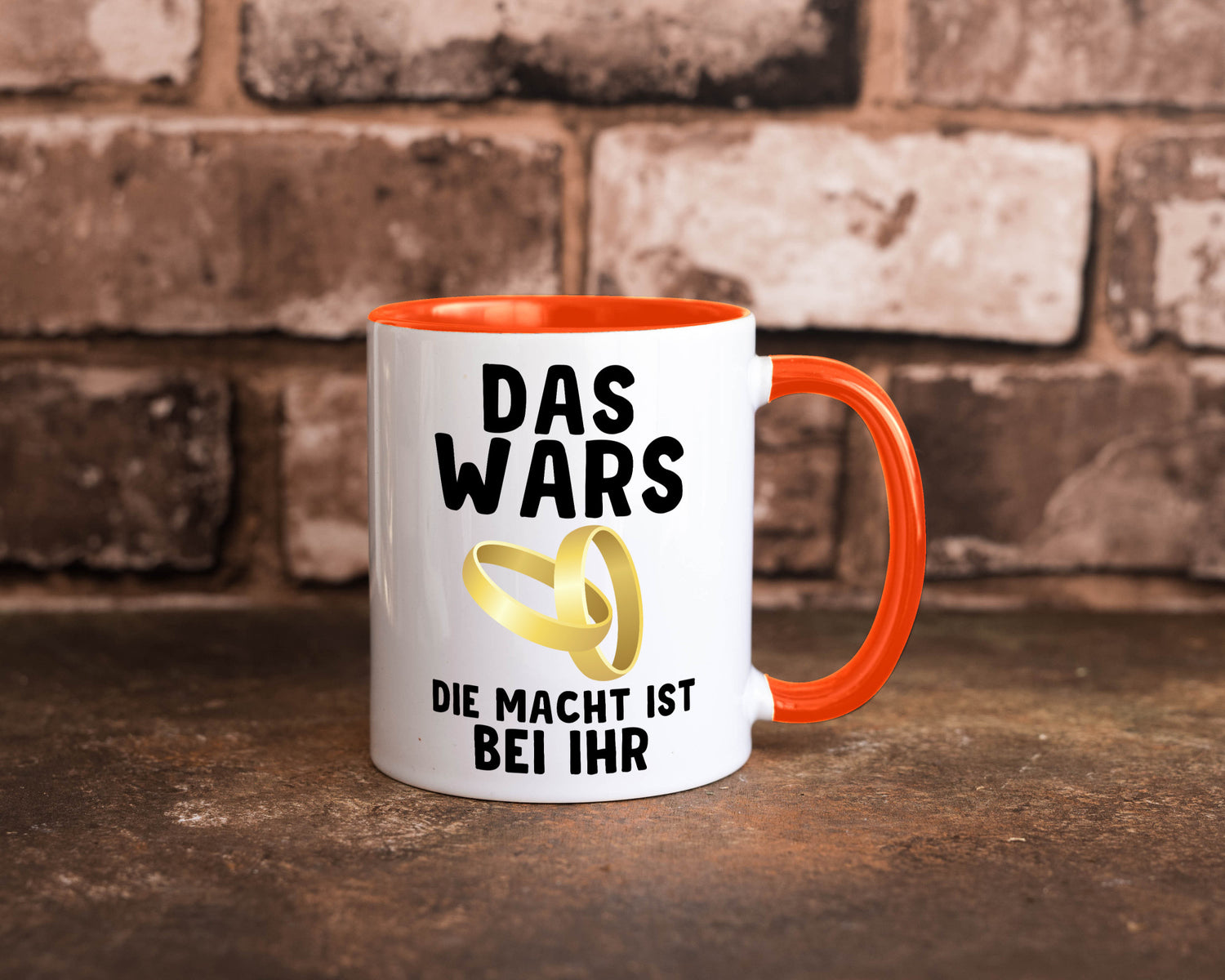 Die macht ist bei ihr | Hochzeit Tasse Ehemann Ehe Geschenk Humor Geschenkidee
