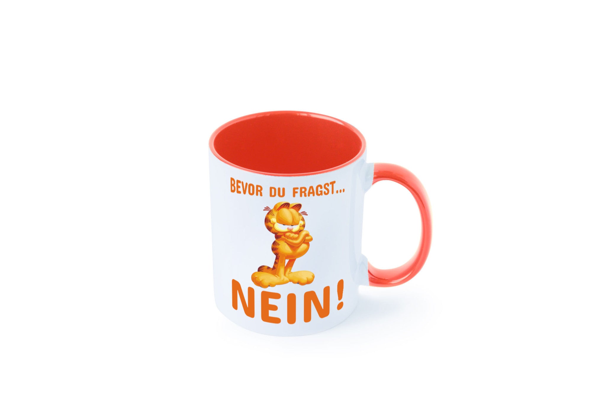 Bevor du fragst? Nein! | grimmige Katze Spruchtasse lustig Tierliebhaber Humor
