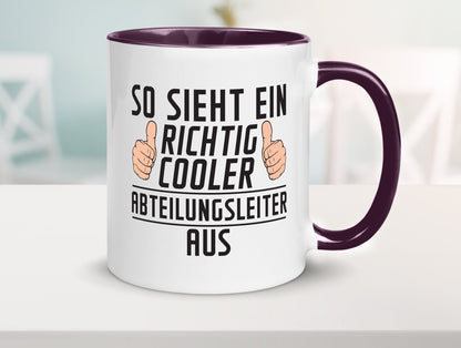 Richtig Cooler Abteilungsleiter| Führungskraft lustiger Spruch Geschenk Humor