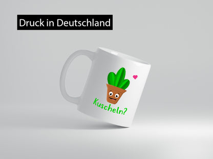 Kuscheln? | lustige Tasse Kaktus Motiv Humor lustig Geschenkidee Geschenk